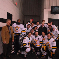 BRHC champs pose with President Reveley